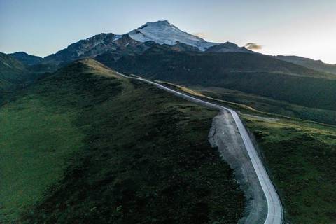 La vía al nevado Cayambe, nueva atracción que se podrá disfrutar en feriado 