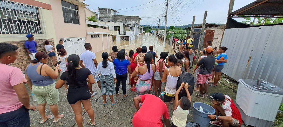 11.750 personas afectadas en Esmeraldas, Atacames, Quinindé y Muisne por inundaciones