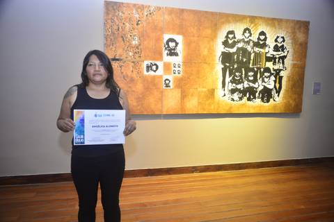 Angélica Alomoto Cumanicho es la ganadora del Salón de Julio 2023
