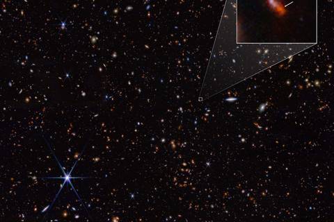 El telescopio James Webb logra detectar la galaxia más lejana conocida