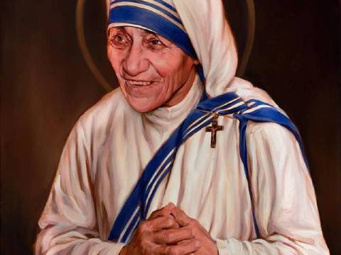 En EE.UU. se pintó retrato oficial de la madre Teresa