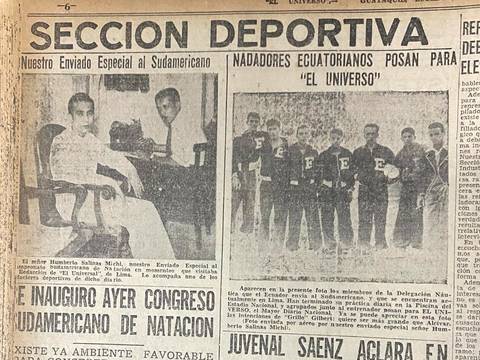 Humberto Salinas Michi, el primer enviado a un certamen deportivo, en 1938