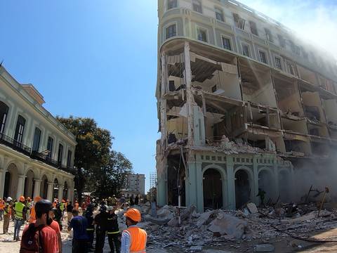 Explosión por fuga de gas de hotel de lujo en La Habana deja 22 fallecidos