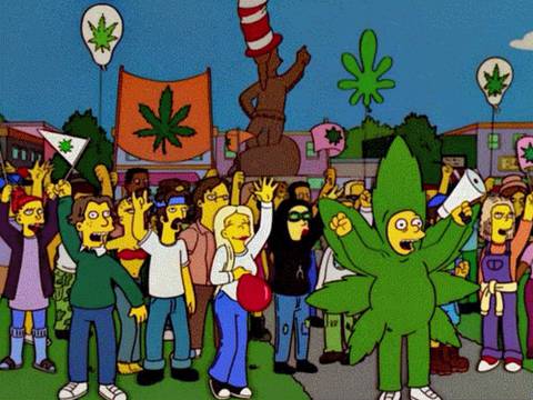 'Los Simpson' predijeron la legalización de la marihuana en Canadá hace 13 años 