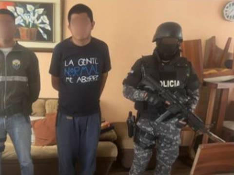 Alias ‘El Perro’, quien habría amenazado a directivos del Ministerio de Educación y Policía Nacional, fue capturado en el norte de Quito