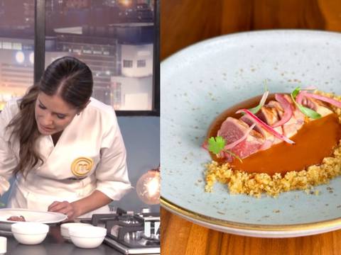 Así es el encebollado de la chef Carolina Sánchez que Gigi, Anthonny y Jalál tuvieron que replicar en ‘MasterChef Celebrity Ecuador’