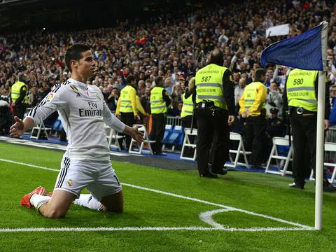 Golazo de James en el triunfo del Real Madrid ante Málaga 