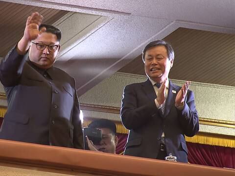 Kim Jong Un y su esposa disfrutaron de un concierto de músicos surcoreanos en Pyongyang 