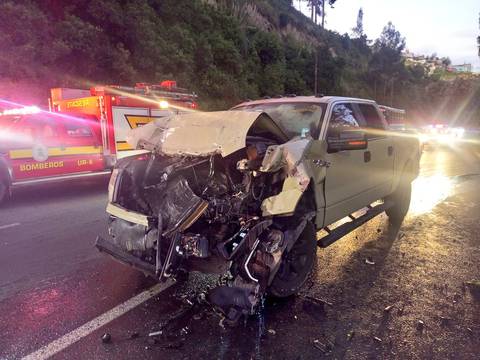 Accidente de tránsito en Quito deja heridas a cuatro personas