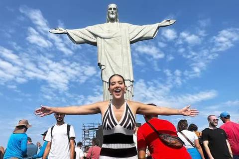 Michela Pincay disfruta de su viaje en Brasil:  En mi lista de sueños, ver el mundo es el primero 