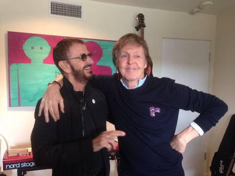Ringo Starr y Paul McCartney juntos de nuevo en un estudio