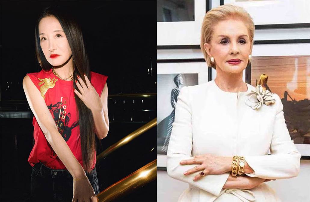 Los trucos de la diseñadora Vera Wang para lucir increíble a los 73 años:  con un estilo juvenil de minifaldas y ceñidos tops rompe las reglas de  Carolina Herrera para las mujeres