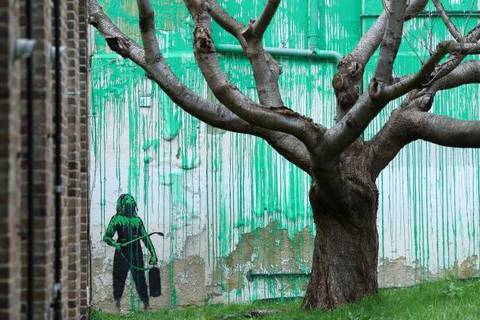 El sorprendente nuevo mural de Banksy que apareció en el norte de Londres