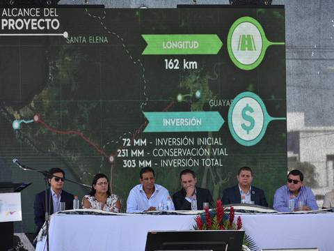Se adjudicó a la constructora Verdú contrato de obra en la vía Guayaquil- Salinas