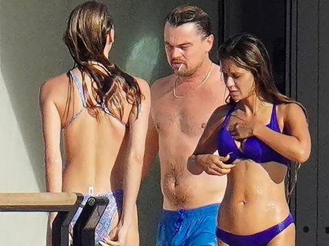 Leonardo DiCaprio: De farra con mujeres en bote, en medio de la isla St. Barts