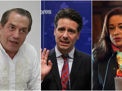 Ricardo Patiño, Guillaume Long y María Fernanda Espinosa ratifican que el gobierno ecuatoriano no ordenó el espionaje a Julian Assange