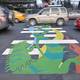 Pasos cebra del centro de Guayaquil resaltan con colorido arte
