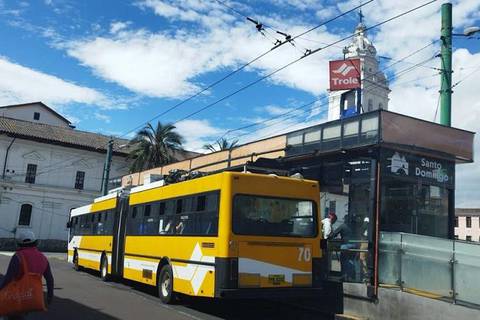 Cambios en la operación del Trolebús este fin de semana por trabajos en la avenida Maldonado, en Quito