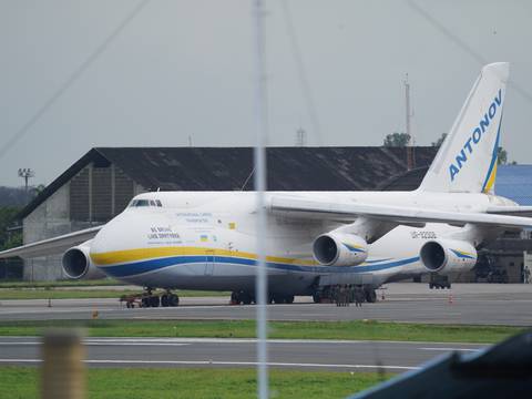 Gigante Antonov aterrizó en Guayaquil: ¿qué trajo este avión ucraniano?