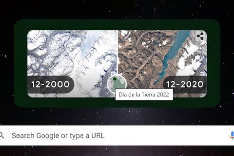 Google alerta del impacto del cambio climático con su Doodle en el Día de la Tierra