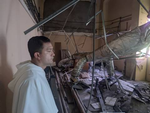 ‘La iglesia La Merced, un templo patrimonial del centro de Guayaquil, corre el riesgo de colapsar’