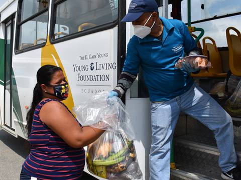 La fundación Young Living Ecuador vio en la pandemia una oportunidad para ayudar a Guayaquil