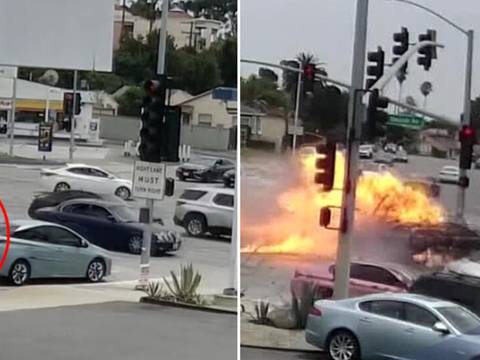 Se pasa la luz roja a 160 kilómetros: Una enfermera conduciendo un Mercedes-Benz a toda velocidad causa el choque en llamas que deja 6 muertos y 8 heridos en Los Ángeles