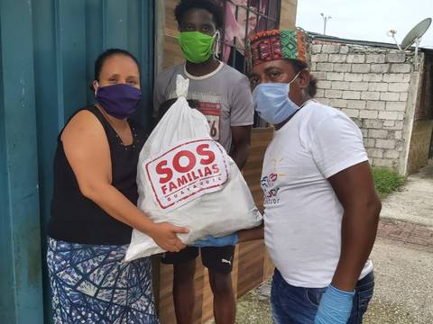 SOS Familia activó la iniciativa Red de Apoyo Emergente Guayaquil para llegar a ayudar a más personas