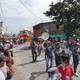 Las comparsas de Amaguaña deleitaron al público que festejó con espuma y rostros pintados