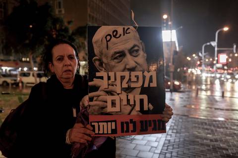Familiares de rehenes israelíes exigen su liberación a Benjamin Netanyahu 