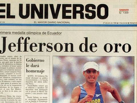 Ecuador recuerda 20 años de la hazaña olímpica de Jefferson Pérez