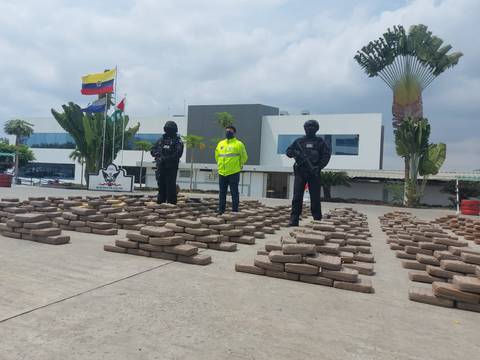 Más de una tonelada de marihuana fue decomisada en Rocafuerte, Manabí
