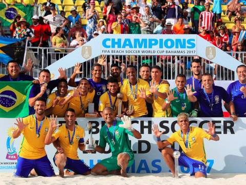 Brasil campeón de la Copa América de fútbol playa, Ecuador quedó en cuarto lugar tras caer ante Uruguay