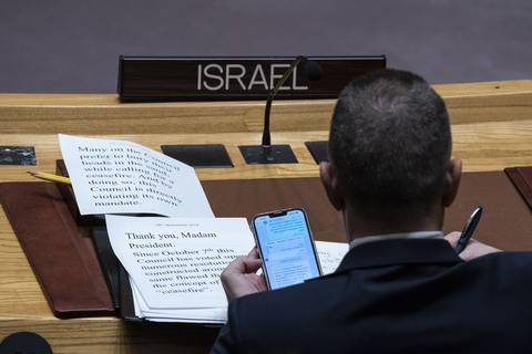 Estados Unidos veta la resolución de la ONU respaldada por los árabes que exige un “alto el fuego humanitario inmediato en Gaza”