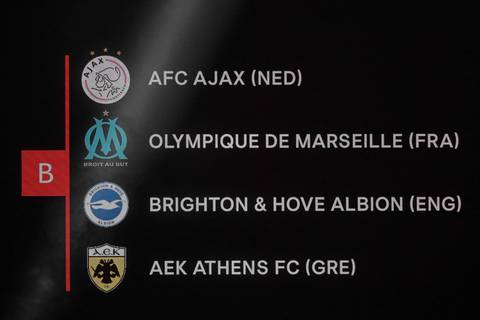 Brighton ante Ajax, Marsella y AEK Atenas en el grupo B de Europa League