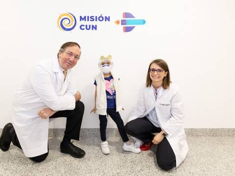 Niña ecuatoriana se cura de un tumor cerebral en España a través de una terapia de protones