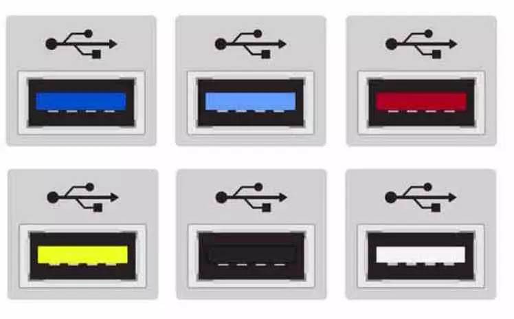 Qué significan los colores en los puertos USB?, Sociedad