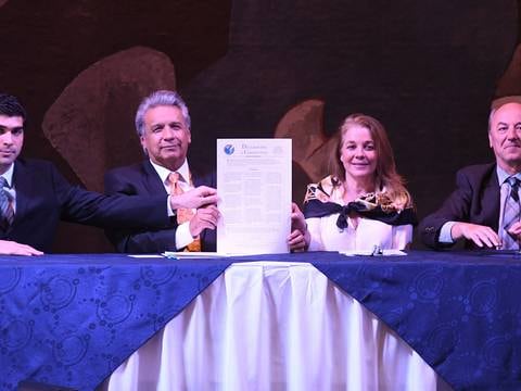 El presidente Lenín Moreno suscribió la Declaración de Chapultepec