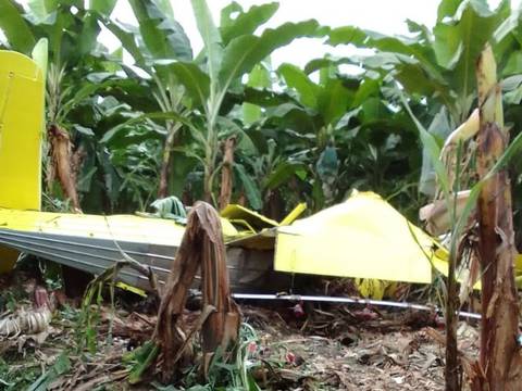 Impacto de avioneta de fumigación afectó línea de transmisión eléctrica