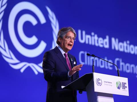 Guillermo Lasso en COP26 apuesta por transición ecológica: ‘Se requiere un importante incremento de cooperación y financiamiento climático internacional’