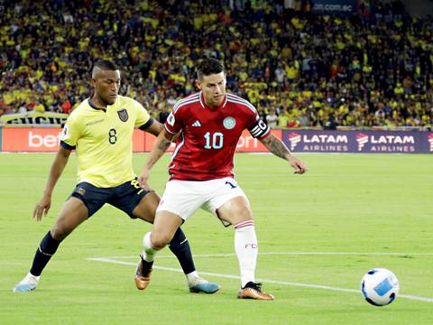 Carlos Gruezo salió amonestado en el duelo con Colombia y se pierde la siguiente fecha de las eliminatorias ante Venezuela