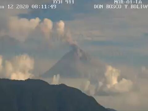 12 de junio: Situación de los volcanes Sangay y Reventador