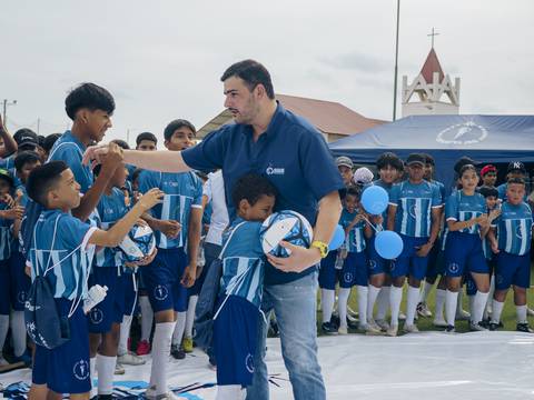 Para el fútbol, el alcalde Aquiles Alvarez ha destinado $ 1,8 millones de la inversión municipal de Guayaquil en su gestión