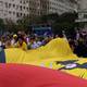 Banderazo de hinchas ecuatorianos en Buenos Aires