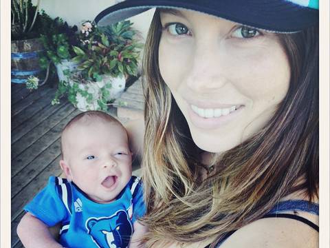 Justin Timberlake y Jessica Biel publican la primera foto de su hijo en Instagram