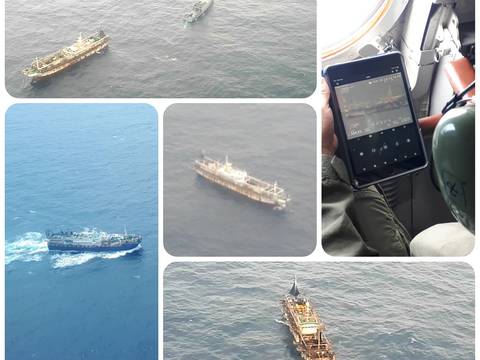 ¿Se puede 'atacar' a la flota de barcos extranjeros, en su mayoría chinos, que está en las cercanías de Ecuador?, Fuerzas Armadas piden calma