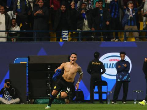 Inter de Milán gana su tercera Supercopa de Italia consecutiva de la mano de Lautaro Martínez