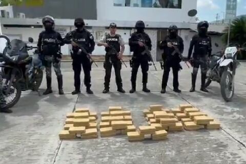 Más de un millón de dosis de cocaína se decomisó en Manabí