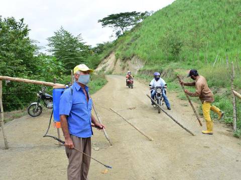 Pobladores del norte de Manabí aplican protocolo para acceso a comunidades