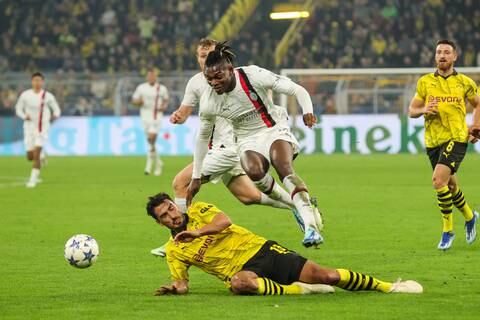Borussia Dortmund empató sin goles con el AC Milan y dividieron puntos en la Champions League